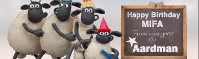 Shaun and Gromit Send Their Best Wishes to the Mifa - Â© 2015 Aardman Animations