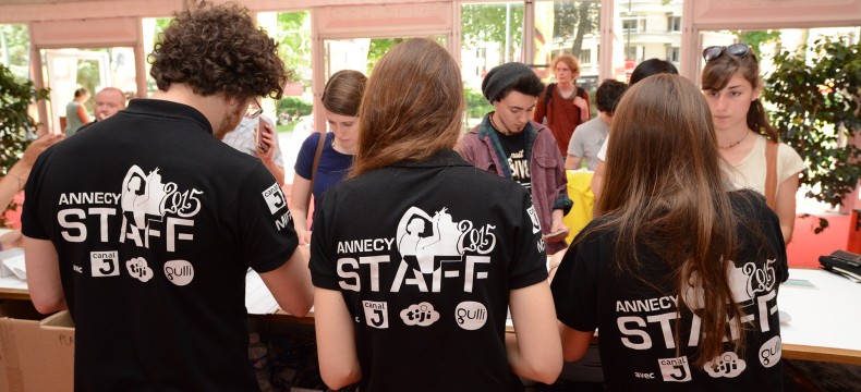 Les bénévoles au Festival d'Annecy / Volunteers at Annecy 2015 - D. Bouchet/CITIA